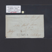 Pré-Filatélica circulada de Sabugoza para Vale Remigio datada 19-11-1847