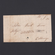 Pré-Filatélica circulada de Sabugoza para Vale Remigio datada 01-12-1848