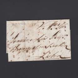 Pré-Filatélica circulada de S. Comba Dão para Lisboa datada 08-09-1832