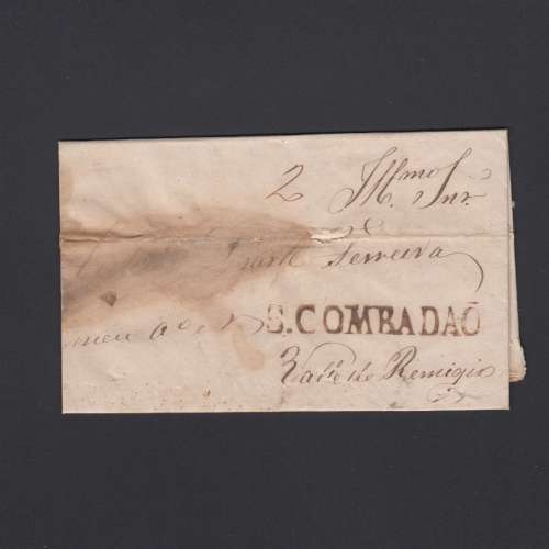 Pré-Filatélica circulada de S. Comba Dão para Vale Remigio datada 08-01-1844