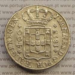 MOEDA CRUZADO NOVO PRATA (480 RÉIS) 1813 DIADEMA LOZANGO 4 PONTOS (BELA-) - D. JOÃO PRÍNCIPE REGENTE