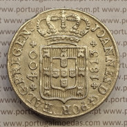 MOEDA CRUZADO NOVO PRATA (480 RÉIS) 1813 DIADEMA LOZANGO 4 PONTOS (BELA-) - D. JOÃO PRÍNCIPE REGENTE