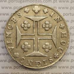 MOEDA CRUZADO NOVO PRATA (480 RÉIS) 1813 DIADEMA LOZANGO 4 PONTOS (BELA-) - D. JOÃO PRÍNCIPE REGENTE