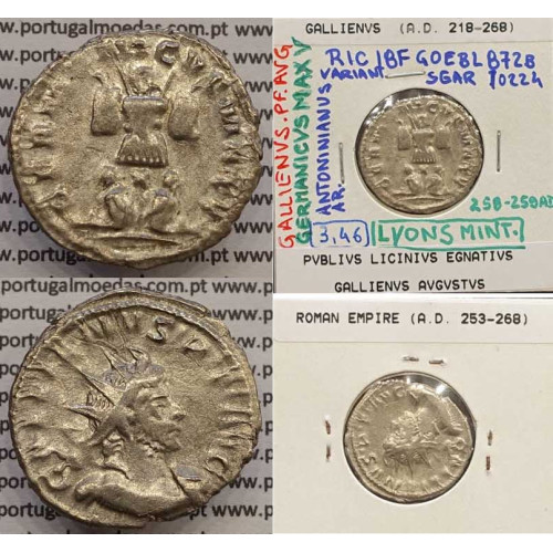 GALLIENUS - ANTONINIANO - GALLIENVS PF AVG / GERMANICVS MAX V (258-259 d.C) (253 d.C A 268 d.C )