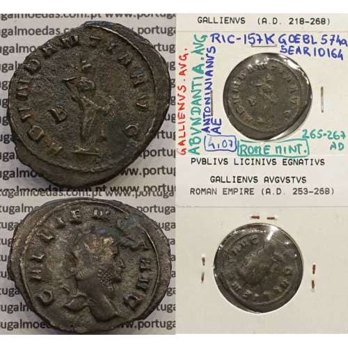 GALLIENUS - ANTONINIANO - GALLIENVS AVG / ABVNDANTIA AVG (265-267 d.C) (253 d.C A 268 d.C