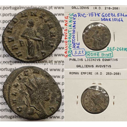 GALLIENUS - ANTONINIANO - GALLIENVS AVG / ABVNDANTIA AVG (265-267 d.C) (253 d.C A 268 d.C )