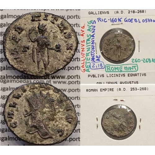 GALLIENUS - ANTONINIANO - GALLIENVS AVG / AETERNITAS AVG (266-268 d.C) (253 d.C A 268 d.C
