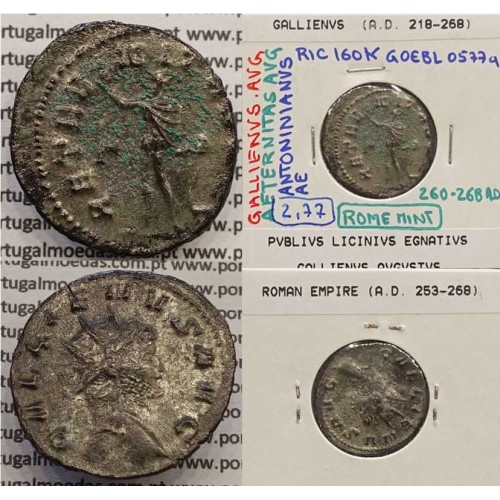 GALLIENUS - ANTONINIANO - GALLIENVS AVG / AETERNITAS AVG (266-268 d.C) (253 d.C A 268 d.C )