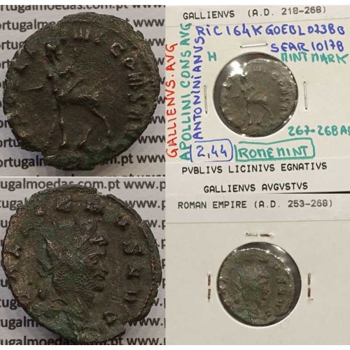 GALLIENUS - ANTONINIANO - GALLIENVS AVG / APOLLINI CONS AVG (267-268 d.C) (253 d.C A 268 d.C )