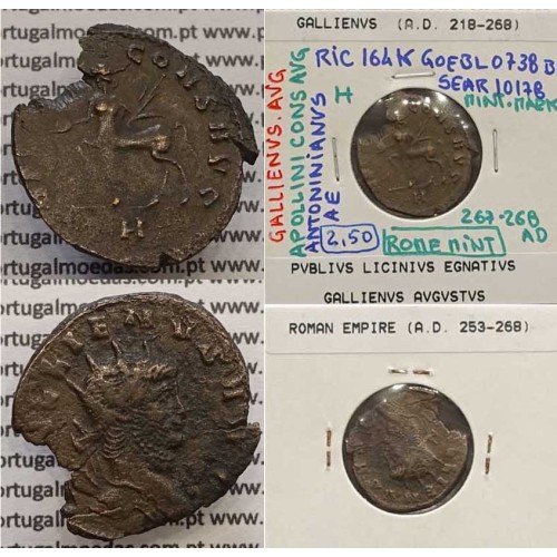 GALLIENUS - ANTONINIANO - GALLIENVS AVG / APOLLINI CONS AVG (267-268 d.C) (253 d.C A 268 d.C )