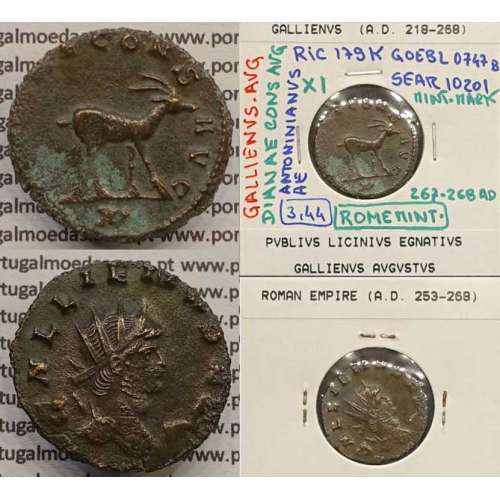 GALLIENUS - ANTONINIANO - GALLIENVS AVG / DIANAE CONS AVG (267-268 d.C) (253 d.C A 268 d.C