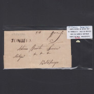 Pré-Filatélica circulada de Tondela para Vale de Remigio datada 29-06-1847