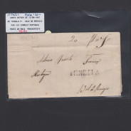 Pré-Filatélica circulada de Tondela para Vale de Remigio datada 12-08-1847