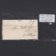 Pré-Filatélica circulada de Tondela para Vale de Remigio datada 03-09-1847
