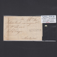 Pré-Filatélica circulada de Tondela para Vale de Remigio datada 21-12-1848