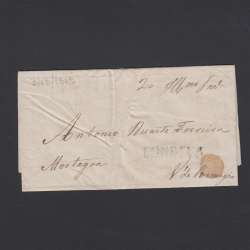 Pré-Filatélica circulada de Tondela para Vale de Remigio datada 03-08-1849