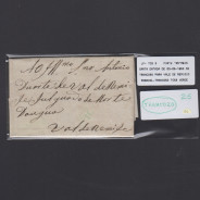Pré-Filatélica circulada de Trancoso para Vale de Remigio datada 03-06-1853