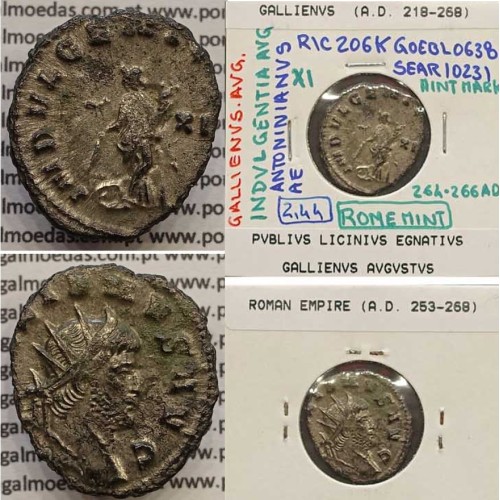 GALLIENUS - ANTONINIANO - GALLIENVS AVG / INDVLGENTIA AVG (264-266 d.C) (253 d.C A 268 d.C )