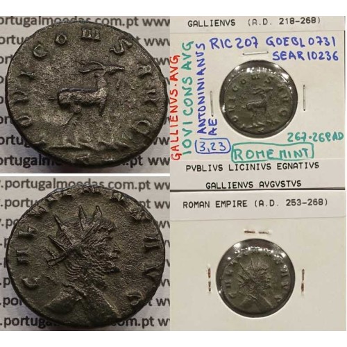 GALLIENUS - ANTONINIANO - GALLIENVS AVG / IOVI CONS AVG (267-268 d.C) (253 d.C A 268 d.C