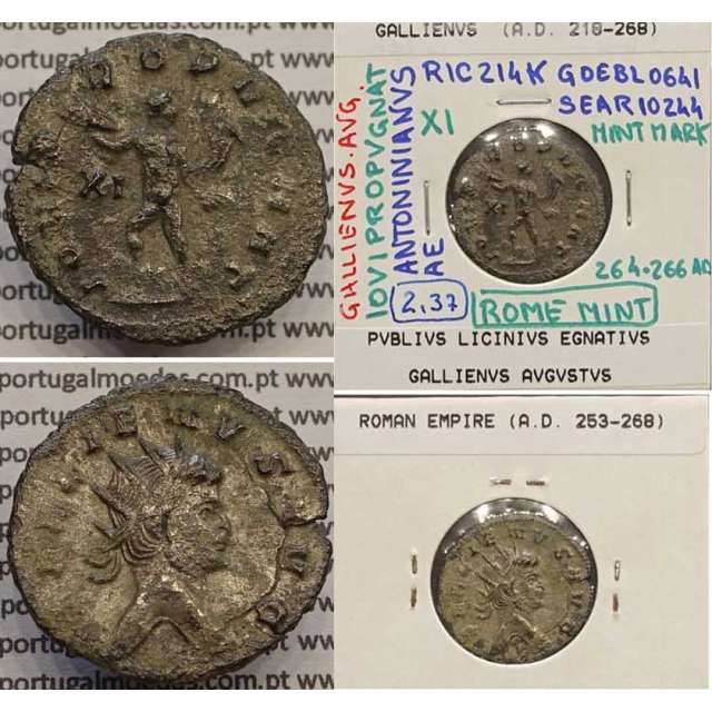 GALLIENUS - ANTONINIANO - GALLIENVS AVG / IOVI PROPVGNAT (264-266 d.C) (253 d.C A 268 d.C