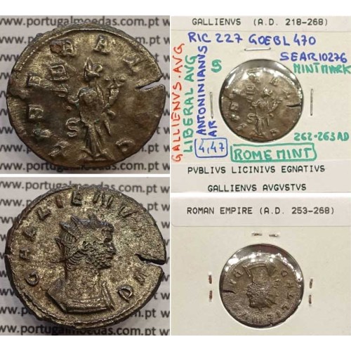 GALLIENUS - ANTONINIANO - GALLIENVS AVG / LIBERAL AVG (262-263 d.C) (253 d.C A 268 d.C