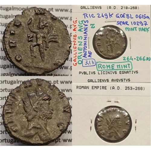 GALLIENUS - ANTONINIANO - GALLIENVS AVG / ORIENS AVG (264-266 d.C) (253 d.C A 268 d.C )