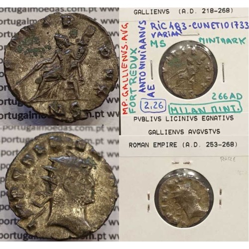 GALLIENUS - ANTONINIANO - IMP GALLIENVS AVG / FORT REDVX (266 d.C) (253 d.C A 268 d.C )