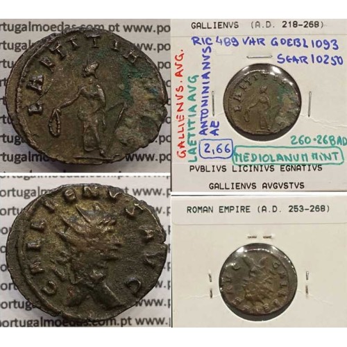 GALLIENUS - ANTONINIANO - GALLIENVS AVG / LAETITIA AVG (260-268 d.C) (253 d.C A 268 d.C