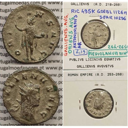 GALLIENUS - ANTONINIANO - GALLIENVS AVG / ORIENS AVG (264-265 d.C) (253 d.C A 268 d.C