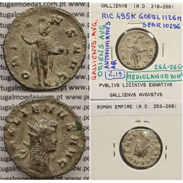 GALLIENUS - ANTONINIANO - GALLIENVS AVG / ORIENS AVG (264-265 d.C) (253 d.C A 268 d.C