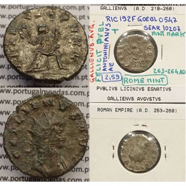 GALLIENUS - ANTONINIANO - GALLIENVS AVG / FELICIT PVBL (263-264 d.C) (253 d.C A 268 d.C
