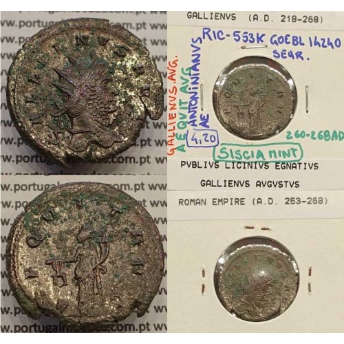 GALLIENUS - ANTONINIANO - GALLIENVS AVG / AEQVIT AVG (260-268 d.C) (253 d.C A 268 d.C )