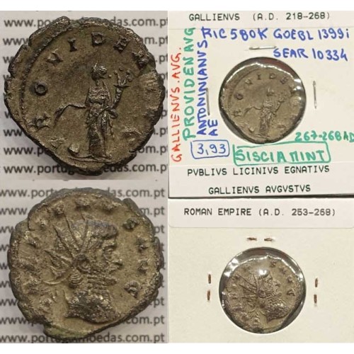 GALLIENUS - ANTONINIANO - GALLIENVS AVG / PROVIDEN AVG (267-268 d.C) (253 d.C A 268 d.C