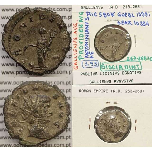 GALLIENUS - ANTONINIANO - GALLIENVS AVG / PROVIDEN AVG (267-268 d.C) (253 d.C A 268 d.C