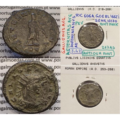 GALLIENUS - ANTONINIANO - GALLIENVS AVG / AETERNITAS AVG (267 d.C) (253 d.C A 268 d.C )