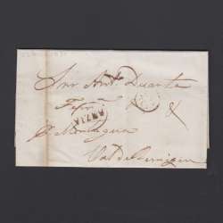 Pré-Filatélica circulada de Viseu para Vale de Remigio datada 23-04-1837