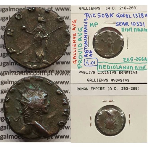 GALLIENUS - ANTONINIANO - GALLIENVS AVG / PROVIDEN AVG (267-268 d.C) (253 d.C A 268 d.C