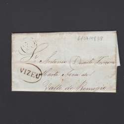 Pré-Filatélica circulada de Viseu para Vale de Remigio datada 06-07-1838