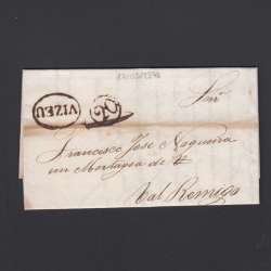 Pré-Filatélica circulada de Viseu para Vale de Remigio datada 17-03-1840