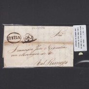 Pré-Filatélica circulada de Viseu para Vale de Remigio datada 17-03-1840