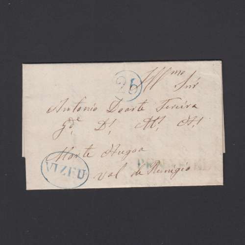 Pré-Filatélica circulada de Viseu para Vale de Remigio datada 14-05-1840