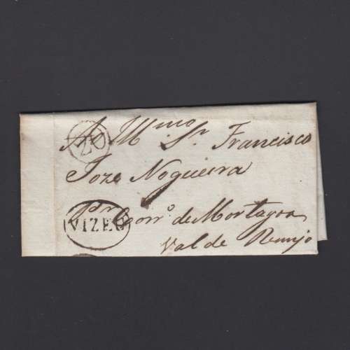 Pré-Filatélica circulada de Viseu para Vale de Remigio datada 07-07-1840