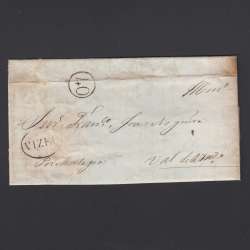Pré-Filatélica circulada de Viseu para Vale de Remigio datada 16-04-1841