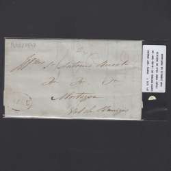 Pré-Filatélica circulada de Viseu para Vale de Remigio datada 19-02-1847