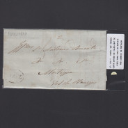 Pré-Filatélica circulada de Viseu para Vale de Remigio datada 19-02-1847
