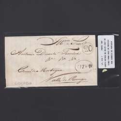 Pré-Filatélica circulada de Viseu para Vale de Remigio datada 06-07-1847