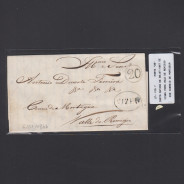 Pré-Filatélica circulada de Viseu para Vale de Remigio datada 06-07-1847