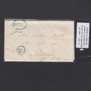 Pré-Filatélica circulada de Viseu para Vale de Remigio datada 25-07-1847