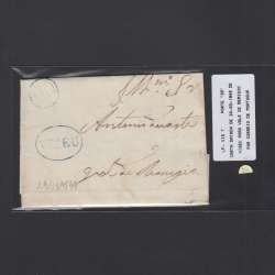Pré-Filatélica circulada de Viseu para Vale de Remigio datada 24-03-1849