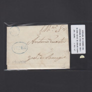Pré-Filatélica circulada de Viseu para Vale de Remigio datada 24-03-1849
